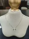 The influence cold style s925 sterling silver necklace with four-leaf clover and diamond splicing is a simple and fashionable accessory for women, trendy and versatile Application Scenario